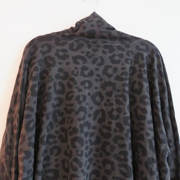 PLANET BY LAUREN G Pima Cotton Leopard Swing Turtle Tee Lagenlook - One Size - Picture 14 of 16